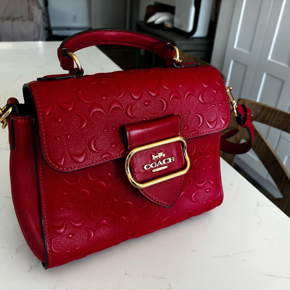 Red Coach Bag- Mint condition